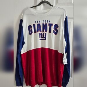 New York Giants Colorblock Long Sleeve Shirt